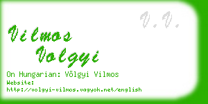 vilmos volgyi business card